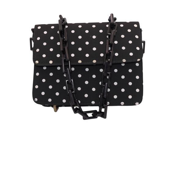 Vanessa Polka Dot Clutch Vtg Glam Girlhoodcore  Feminine Crossbody Convertible - Picture 1 of 13